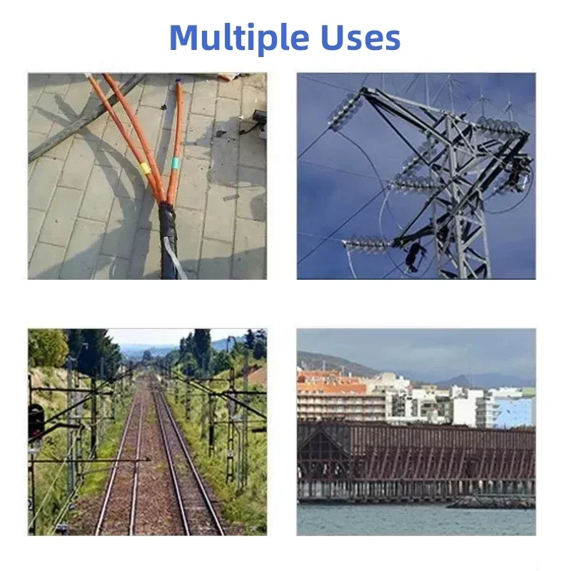 Description Picture 3 of item1/5pcs Diameter 8~130mm 2:1 Heat Shrink End Seal Cap Adhesive Glue Lined PE Insulate Wrap Wire Protect Cover Bottom Cable Sleeve