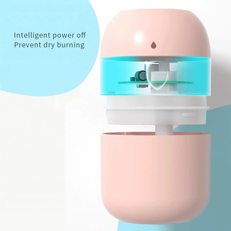 Air Humidifier 220ml Fragrance Aroma Diffusers Car Perfume Diffuser Essential Oil Purifier Aromatherapy Mist Maker with Lights