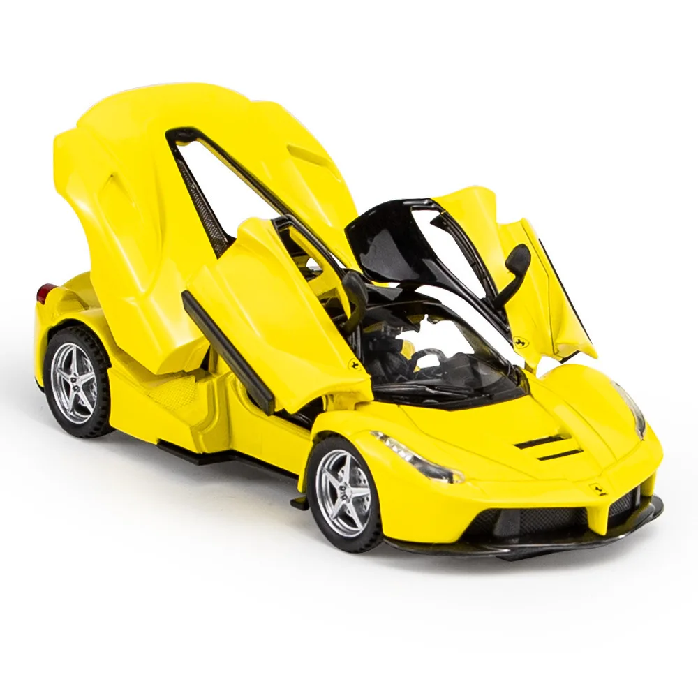 1:32 Scale Ferrari Laferrari Alloy Sports Car Model Diecasts Metal Toy Vehicles Car Model Simulation Sound and Light Kids Gifts 6