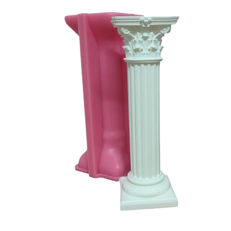 

Stereo Striped Pillar Candle Holder Molds Epoxy Casting Mold for DIY Candlestick Jewelry Tray Wedding Home Table Decor