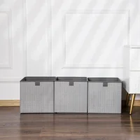 Nonwoven Storage Box Drawer Fabric Storage Boxes Square Lidless Clothes Storage Miscellaneous Organiser 2