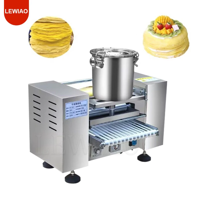 

Commercial Thousand Layer Mini Cake Topper Machine Mille Pancake Automatic Crepe Maker Make Machine