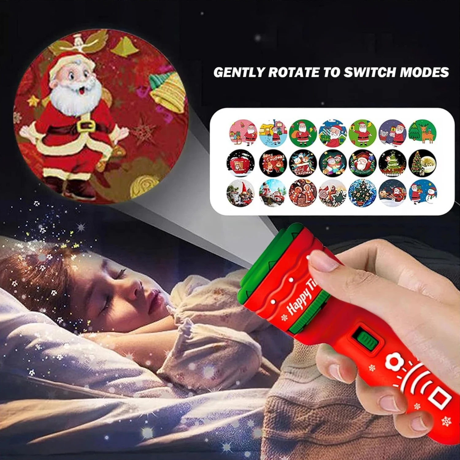 Plastic Christmas Projector Flashlight Toy for Kids