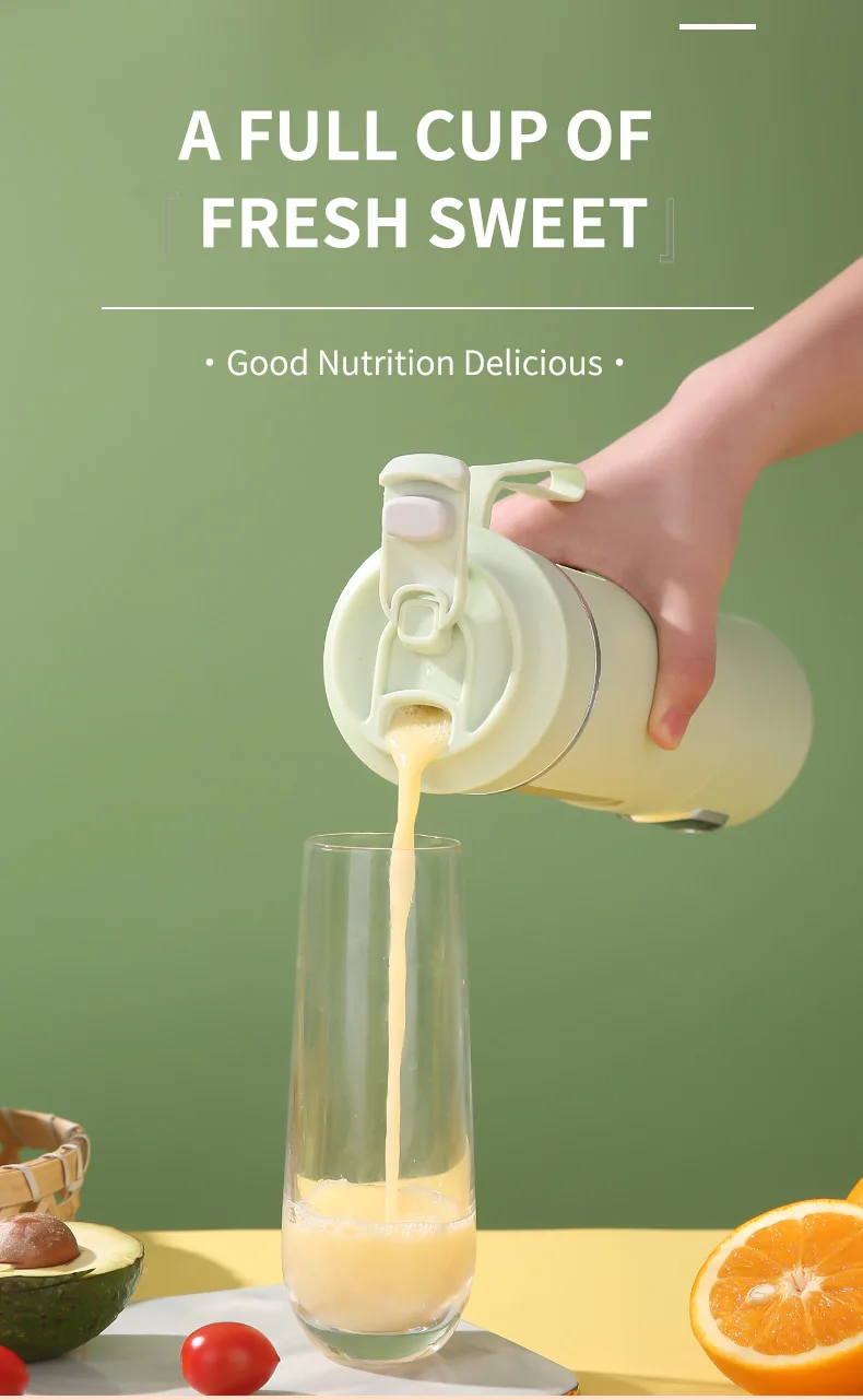 Portable Electric Juicer Blender Usb Rechargeable Fresh Juice Maker_voghion.com