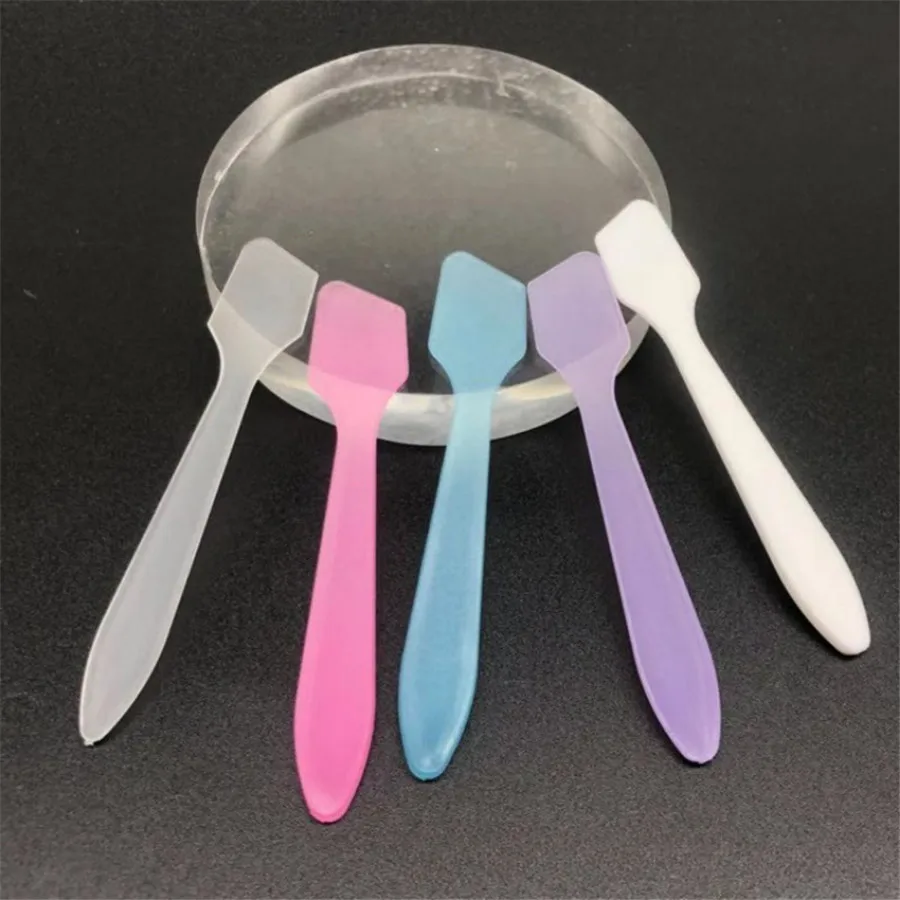10pcs PP Cream Spatulas, Facial Mask And Eye Cream Scoop Sticks, Cosmetic Cream Scoops for Skincare Application