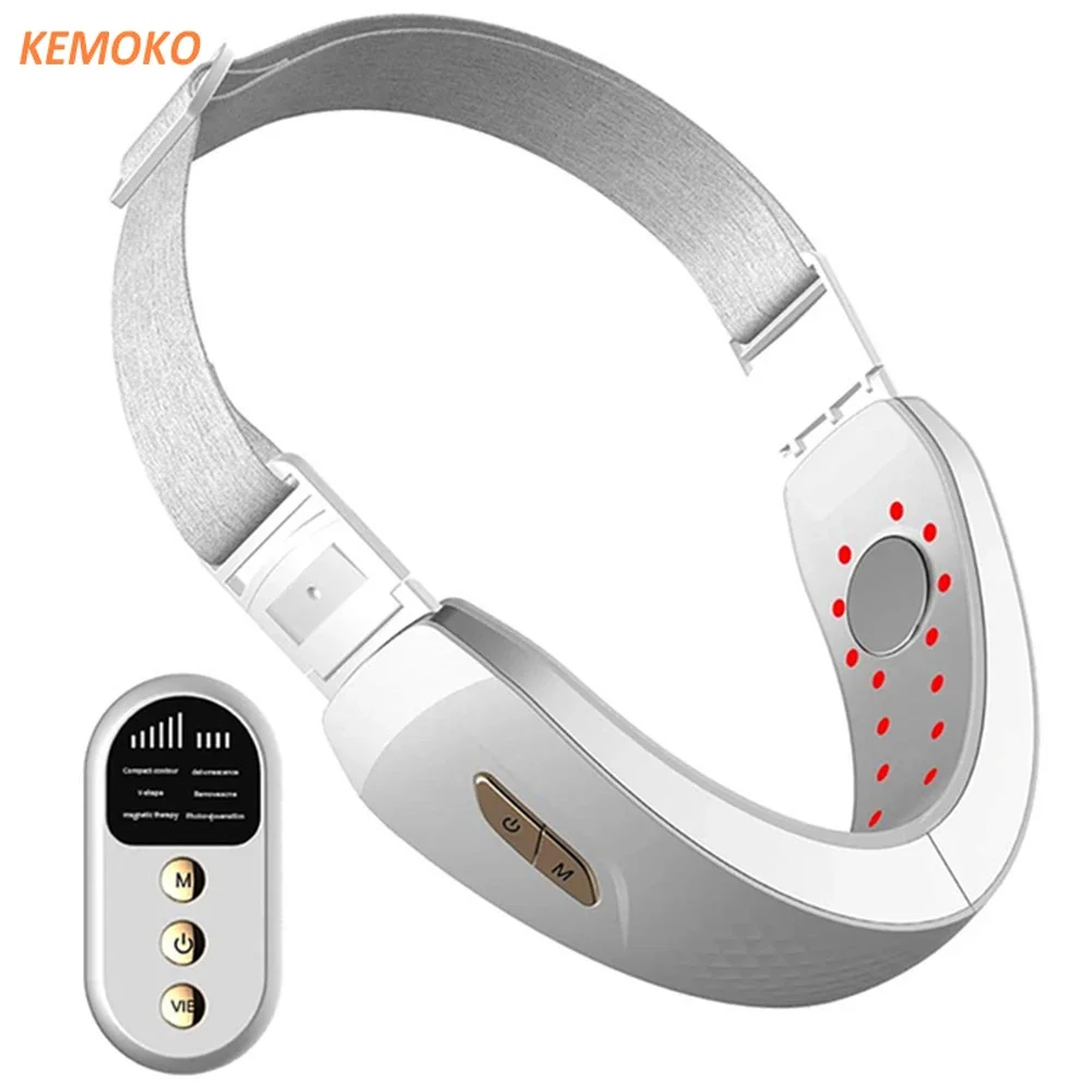 V Face Double Chin Remover V Face Facial Machine Electric Led Face Skin Lifting Rassodante Dispositivo Di Bellezza Doppio Mento Riduttore