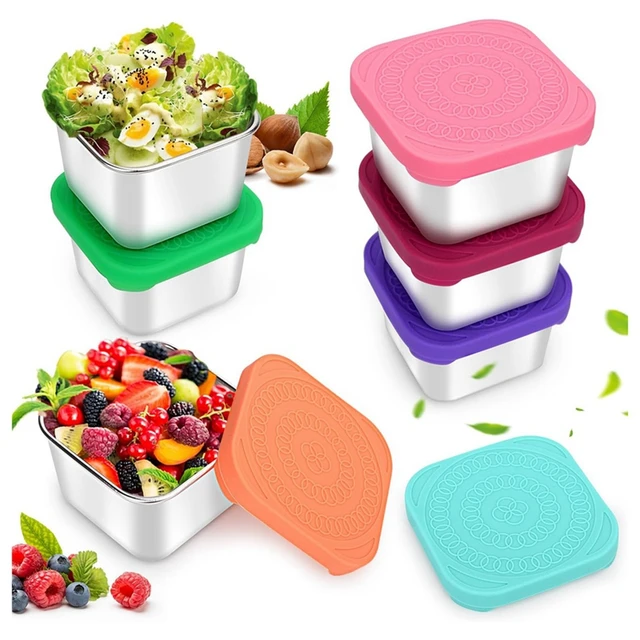 Salad Dressing Container to Go, 2.4 Oz Containers with Lids, Reusable Sauce  Containers for Lunch Box - 6 Pack - AliExpress