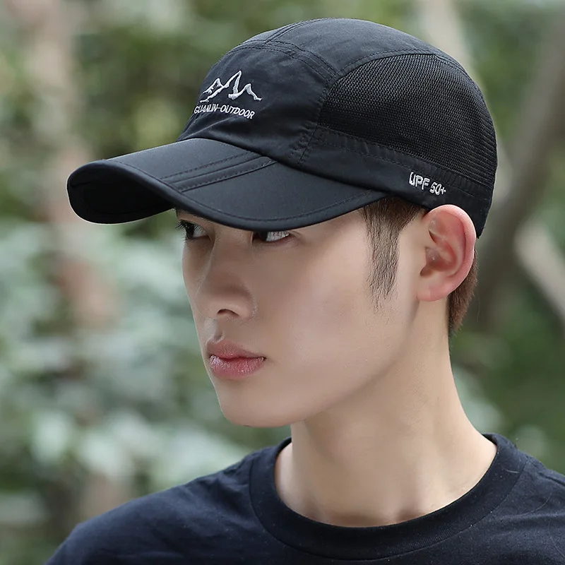 NIXHIT Outdoor Sports Foldable Thin Breathable Quick Drying Men Women's Baseball Cap Hiking Fishing Mountaineering Hat A246