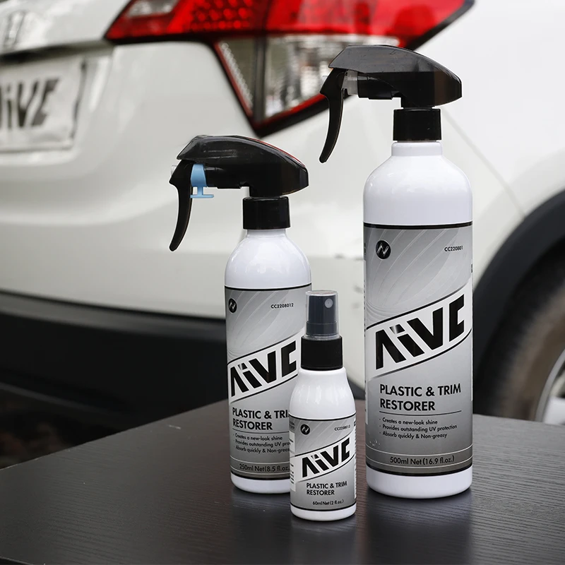 Plastic Restorer Aivc Restoration For Car Plastic Rubber Exterior Trim Back  To Black Coating Auto Clean Refresh Shine Brighten - AliExpress