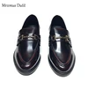Mrxmus Dutit 2024 Fashion Women New England Style Genuine Leather Round Head Flats Shoes Casual Wild Simple Loafers Female