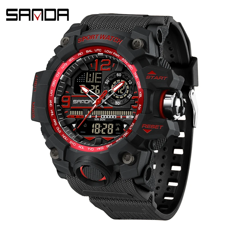 black red