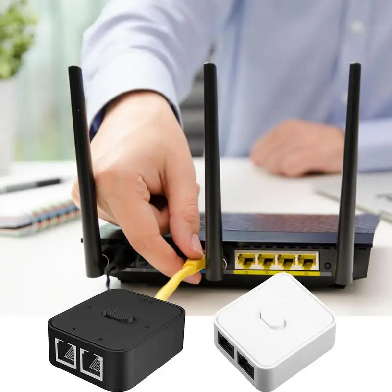 

Сетевой переключатель RJ45 LAN CAT6 с 2 портами, 1000 Мбит/с