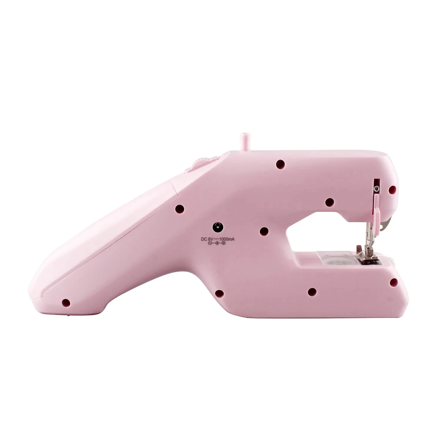 Sewing Machine Household Mini Handheld Portable Electric Two-wire Sewing Machine Pink White 5