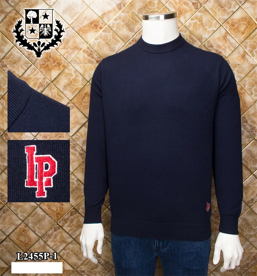 

Billionaire Sweater Cashmere lapel buttons men's 2024 new warm Fashion Buttons embroidery high quality Comfortable big size M-4X