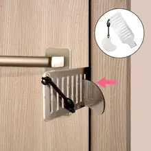 Portable Door Lock Safety Latches Metal Lock Home Room Hotel Anti Theft Security Lock Travel Accommodation Door Stopper Tool