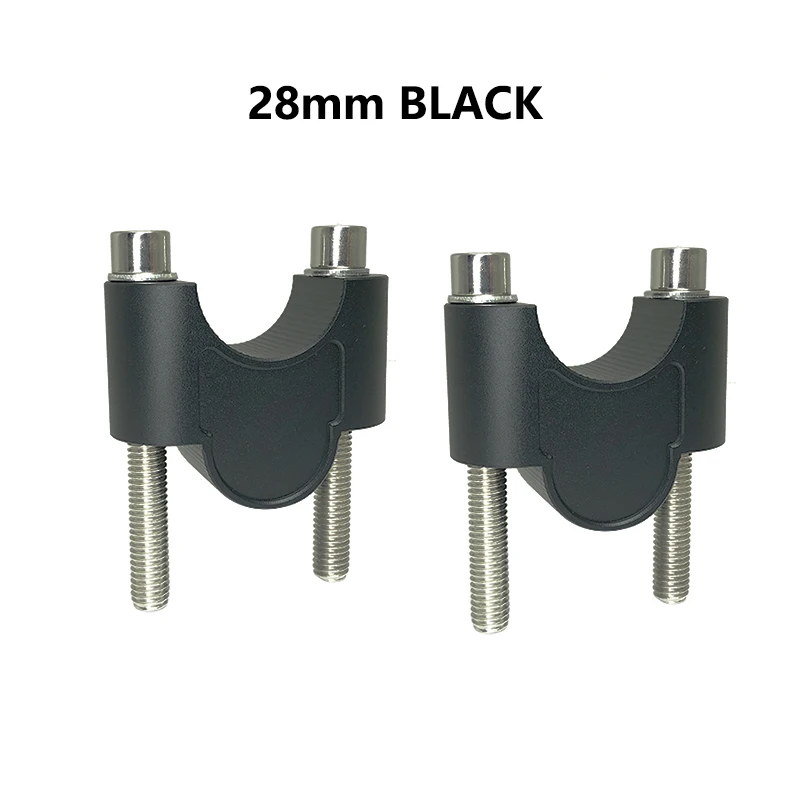 Riser Per Manubrio Moto - Alza Manubrio 28mm Per ATV E Moto, Alluminio Nero