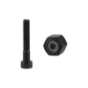 HIFESON M4 M5 M6 Petal Rivets Lock Nut Rivet Set Black Steel Riveter Hollow Iron Clip Fixed Plate Nuts Riveter Metal Clamp Kits 2