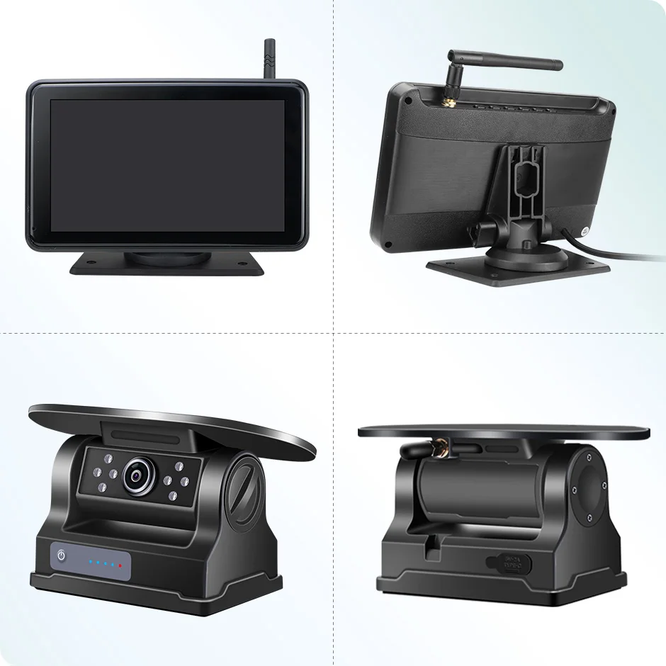 solar camera with magnetic base
