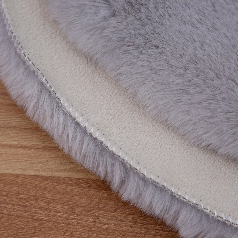 Faux Rabbit Fur Carpet Modern Home Decor Sofa Coffee Table Chair Cushion Soft Plush Luxury Imitation Fur Mat Bay Window Rug 4