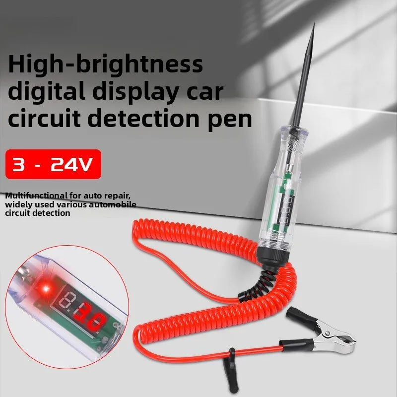Digital Display Voltage Circuit Tester Pen - Auto Diagnostic Tool