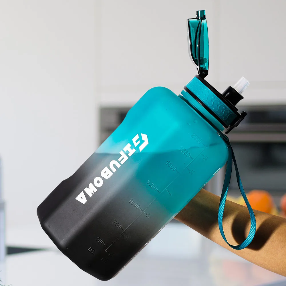 Sports Water Bottle Portable Water Jug Portable Water Bottle 2.2 Litre for Workout Gym Fitness