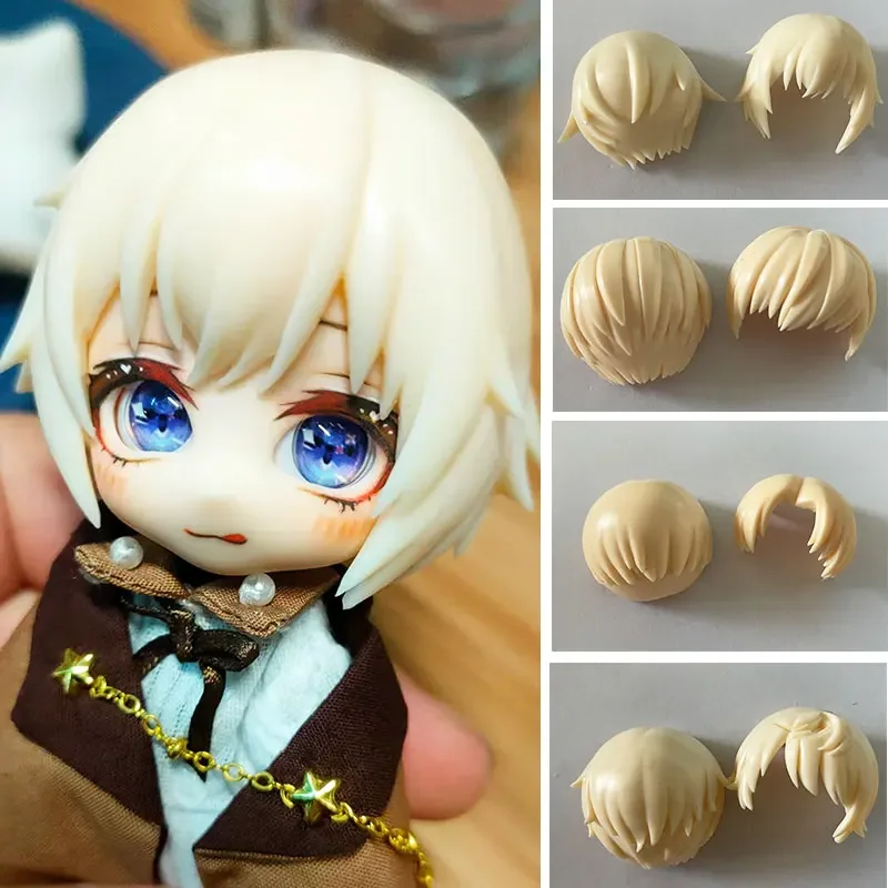 

GSC Clay Man Hair white model OB11 hair doll accessories