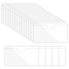 20Pcs Self-Adhesive Label Card Holder Index Card Pockets Holder Clear Plastic Card Holder Adhesive Label Holder with Top Open 1