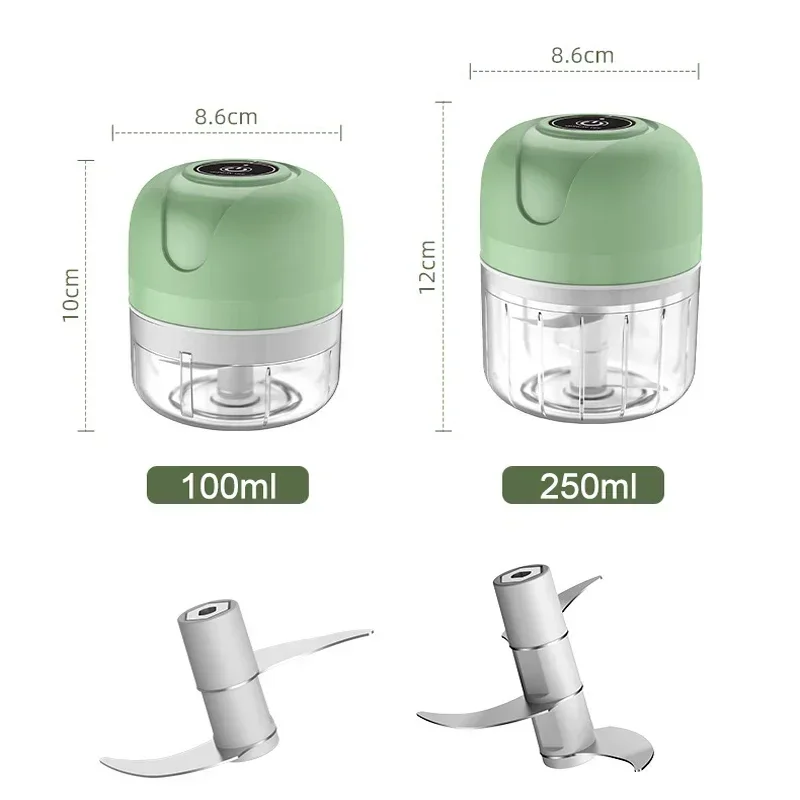 Mini Electric Garlic Chopper USB Meat Grinder Baby Food Mixer Sturdy Durable Crushed Ginger Vegetable Crusher Kitchenware 6