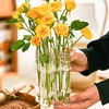 Hinged Flower Glass Vase Test Tube Creative Plant Holder Hydroponic Container Living Room Office Dining Table Floral Home Decor 3