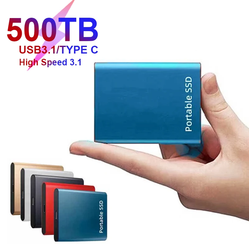 500GBPortableSSDHighSpeedTransfer1TB2TB4TB8TB16TBExternal