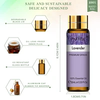 PHATOIL 10ml huile essentielle Pure Orange douce avec compte-gouttes pour humidificateur diffuseur myrrhe aiguilles de pin mandarine thym arôme huiles 5