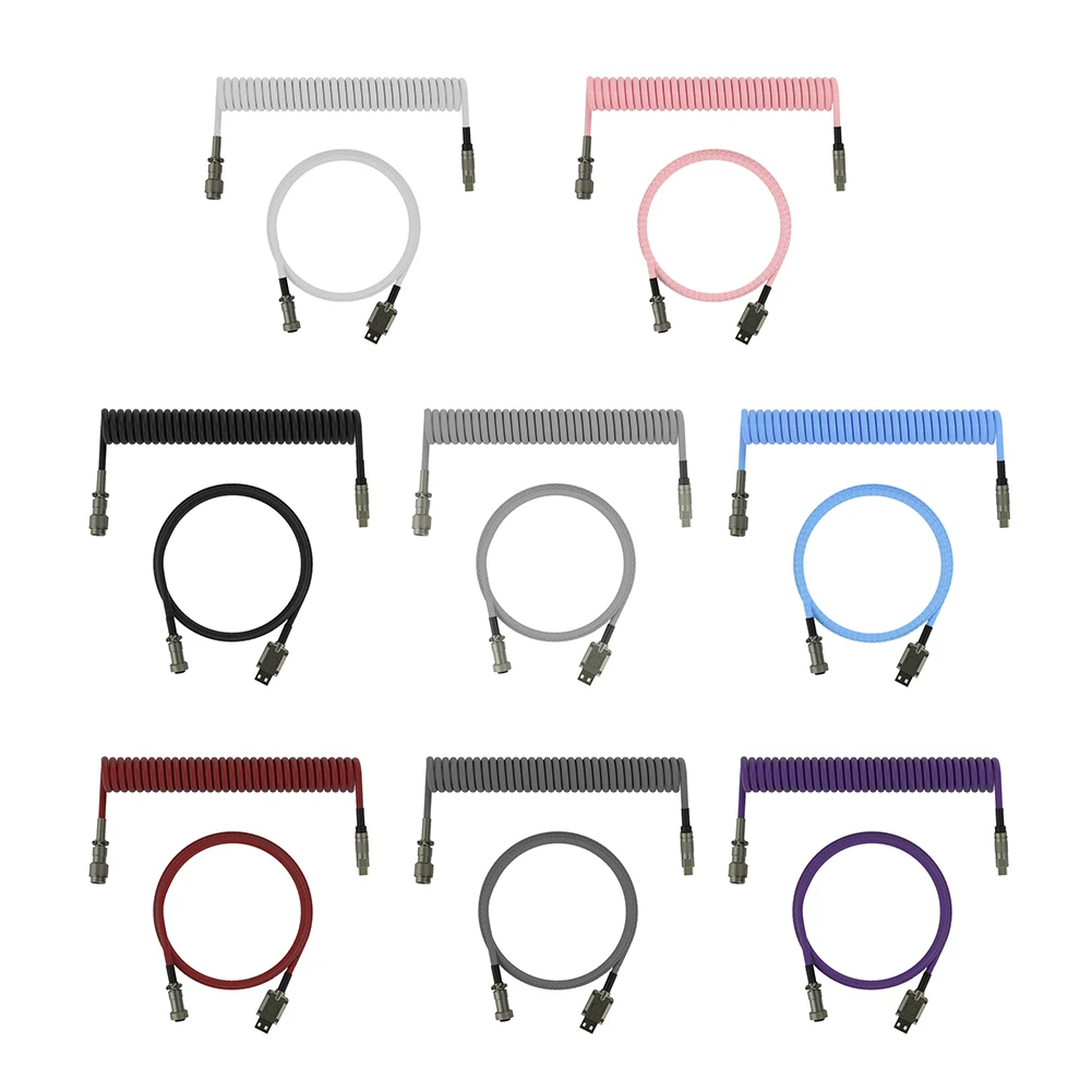 CoiledCableTypeCMechanicalKeyboardWireUSBKeyboardCable15m