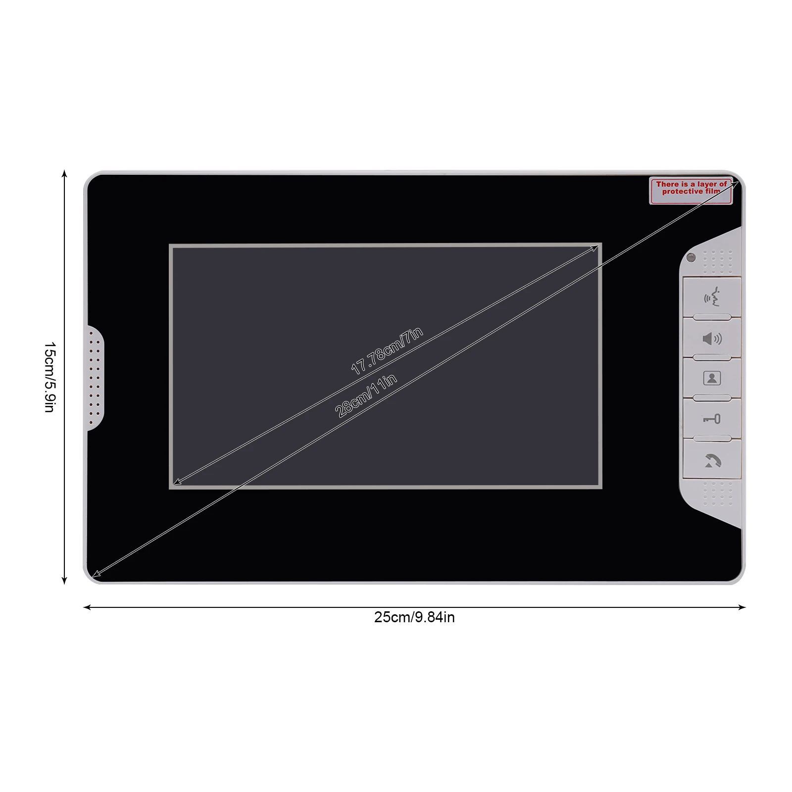 WLAN Türklingel mit Video: 1080p Sicherheit & 7" Monitor