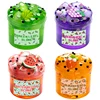 70/300ml Large Crunchy Crystal Slime Kit - Leaf Watermelon Grape Premade Slime Pack Set Non-Sticky Jelly Cube Slime for Party 1