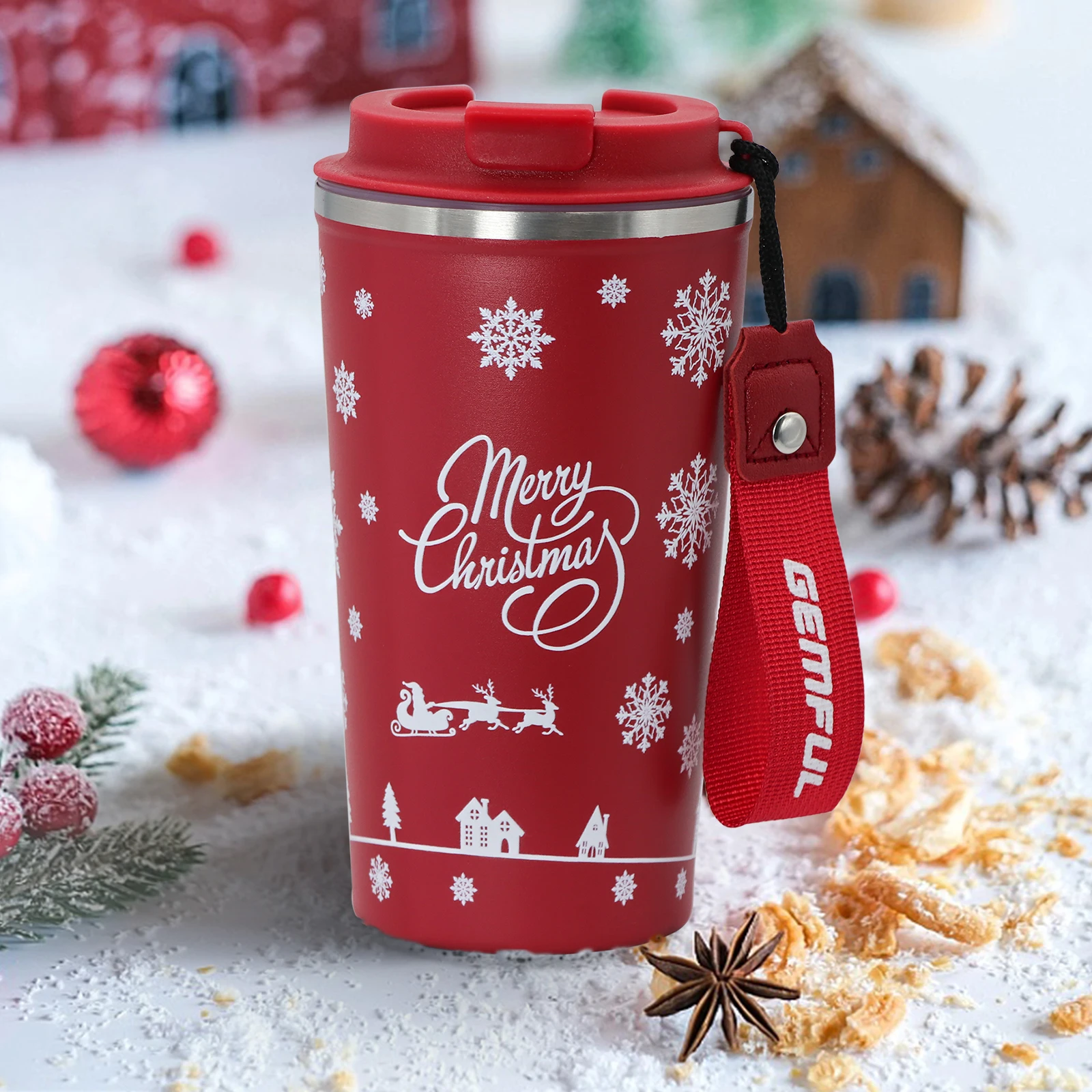 Christmas Gift Personalized Coffee Cup Travel Coffee Mug Insulated