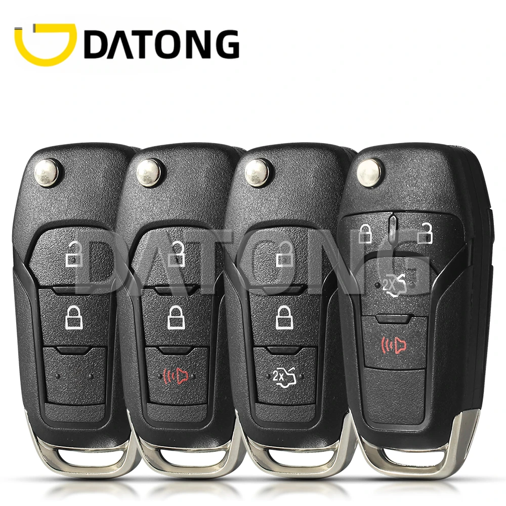 

Datong For Ford F150 F250 F350 Explorer Ranger KA Fiesta Mondeo Focus Kuga Escort Remote Car Key Shell Case Fob 2/3/4 Buttons