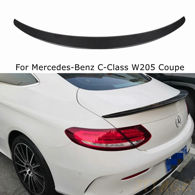 

C-Class 2DOORS Carbon Fiber / Black Rear Trunk Spoiler FOR Mercedes Benz W205 Coupe 2015+ C63 C200 C250 C350