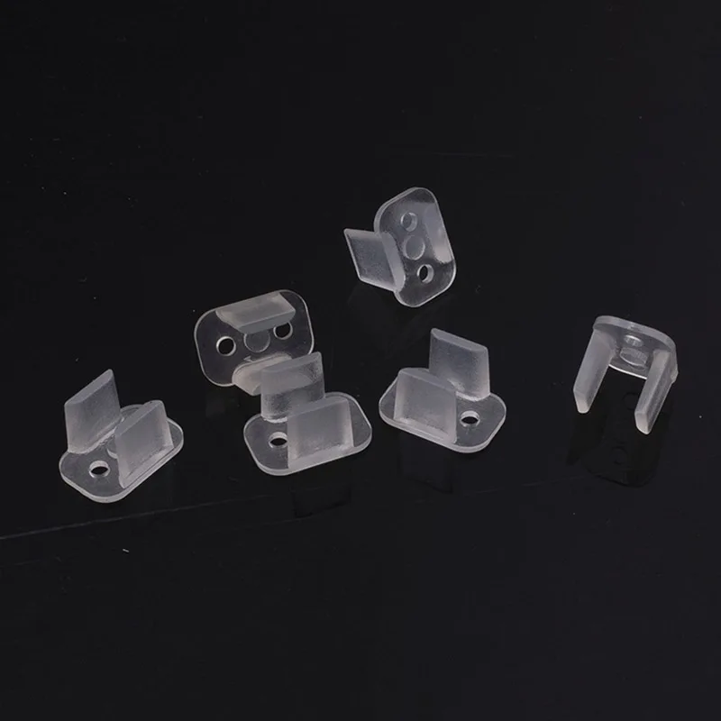 10pcs Clip Buckles for 6x12mm 8x16mm Led Neon Light Strip 5V 12V 24V 100PCS Mounting  Clips Waterproof Clamps PVC Fixing Accessories