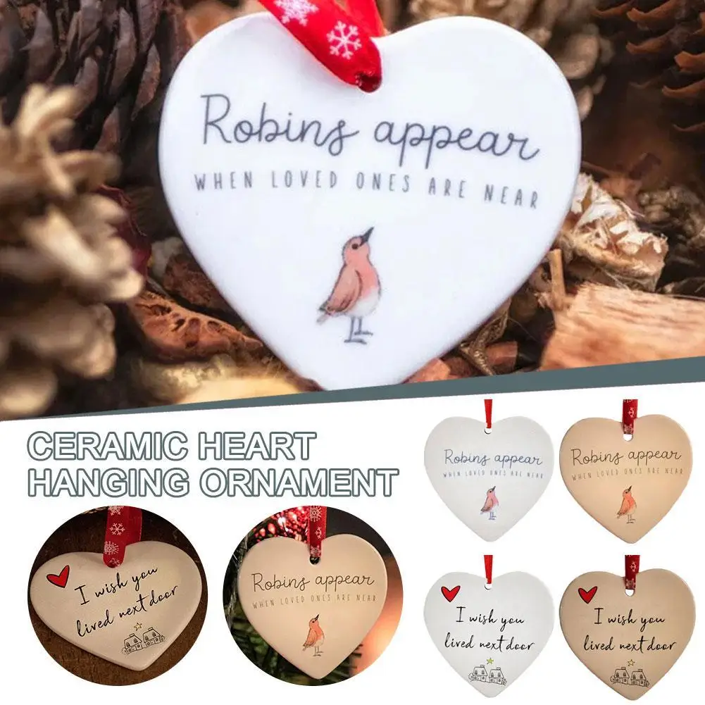 

Украшение в виде сердца, я желаю вам жить рядом, красная веревка, двусторонний принт, акриловый домашний декор, подвеска на День святого Валентина