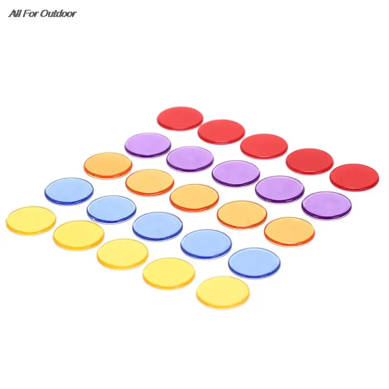 100pcs 5 Colors Bingo Chips for Classroom and Carnival Games