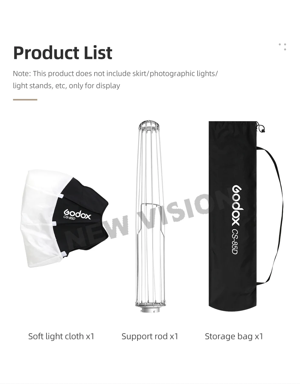 Portable Quick-Install Round Shape Lantern Softbox Light CS-50D 50cm CS-65D 65cm