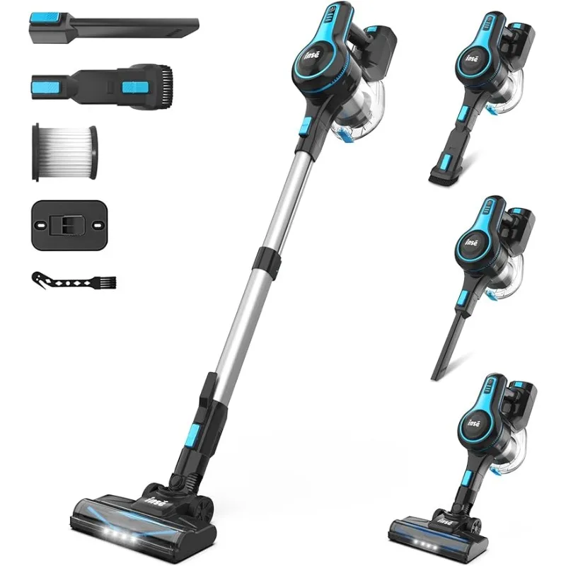 

2200 m-A-h Battery, Powerful Lightweight Cordless Vacuum Cleaner, Up to 45 Mins Runtime, for Home Hard Floor Carpet Pet Hair-N5T