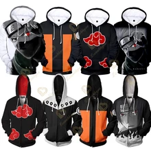 

Anime Hoodie 3D Print Uzumaki Akatsuki Sakura Sweatshirt Cosplay Costumes Boys/Girls/Kids Zipper Hoodies Anime Clothes