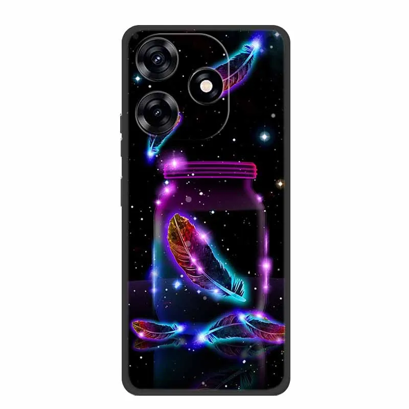 Enhanced Shockproof Black Silicone Phone Case - Stylish & Durable Back Cover Coque