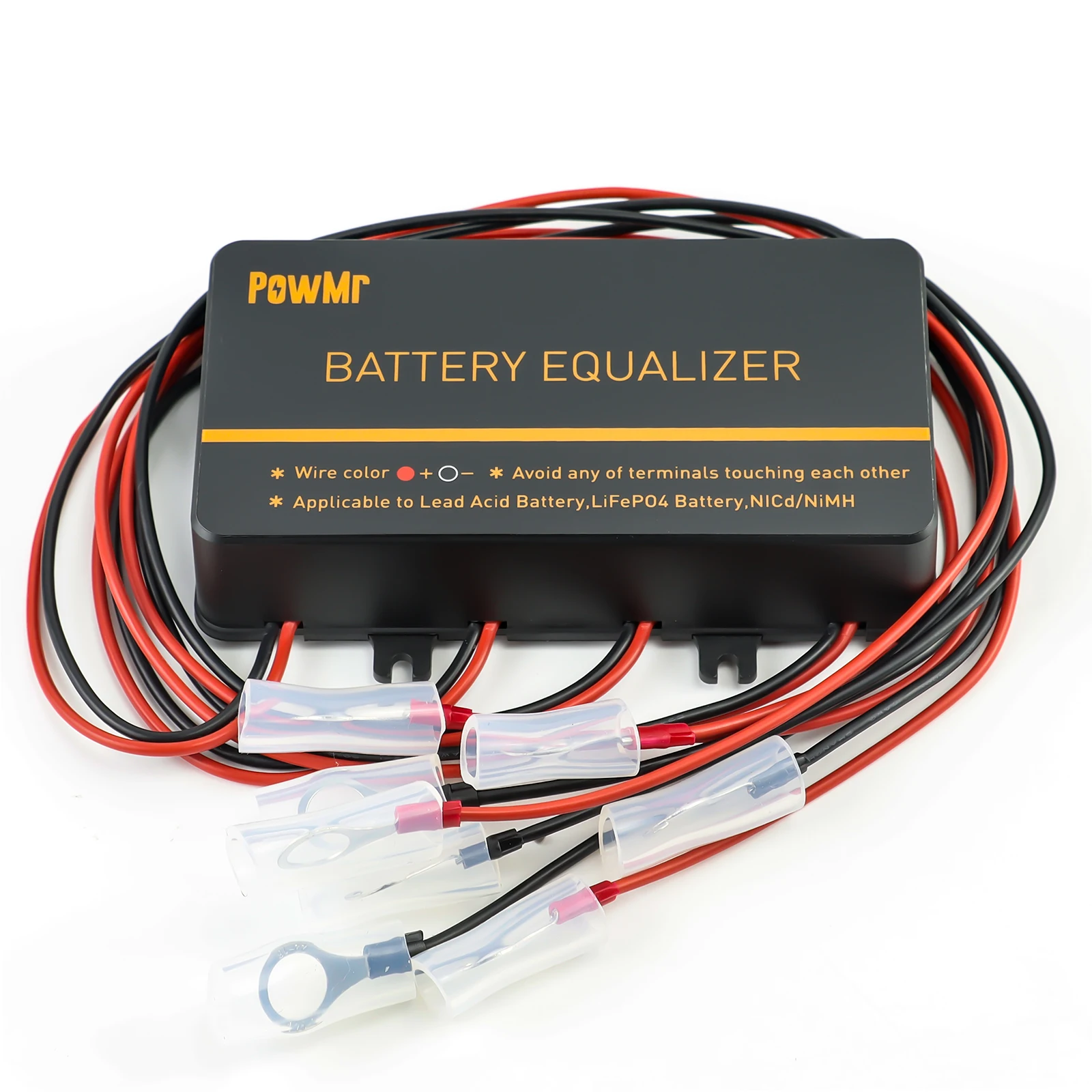 Battery Equalizer Charger PowMr Battery Equalizer Voltage Balancer 24V 2&times;12V and 48V 4&times;12V or 8&times;12V or more Bank Extend Battery Life 1 Year and More
