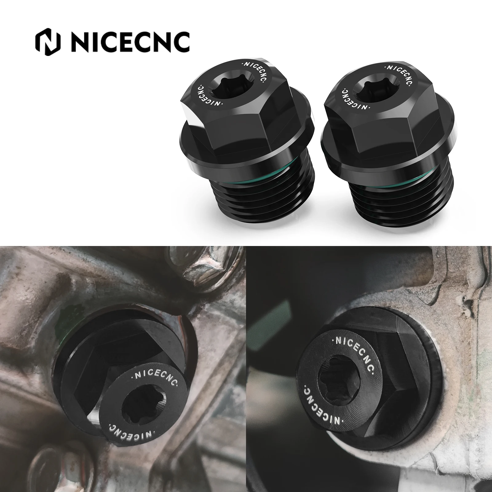 

NICECNC UTV For Polaris RZR XP 1000 2014-2020 Magnetic Transmission Fill Drain Plug Kit General 1000 Sportsman 550 RZR 900 570