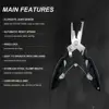 Multifunctional Curved Mouth Road Sub Pliers Cutting Lines Uncoupling Fish Hooks Opening Coils Outdoor Fishing Tools Plier 3
