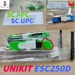 FTTH UNIKIT ESC250D 50/100/200PCS/Lot  SC APC  SC UPC  Single-Mode Fiber Optic Fast Connector FTTH SM Optic Quick  Connector