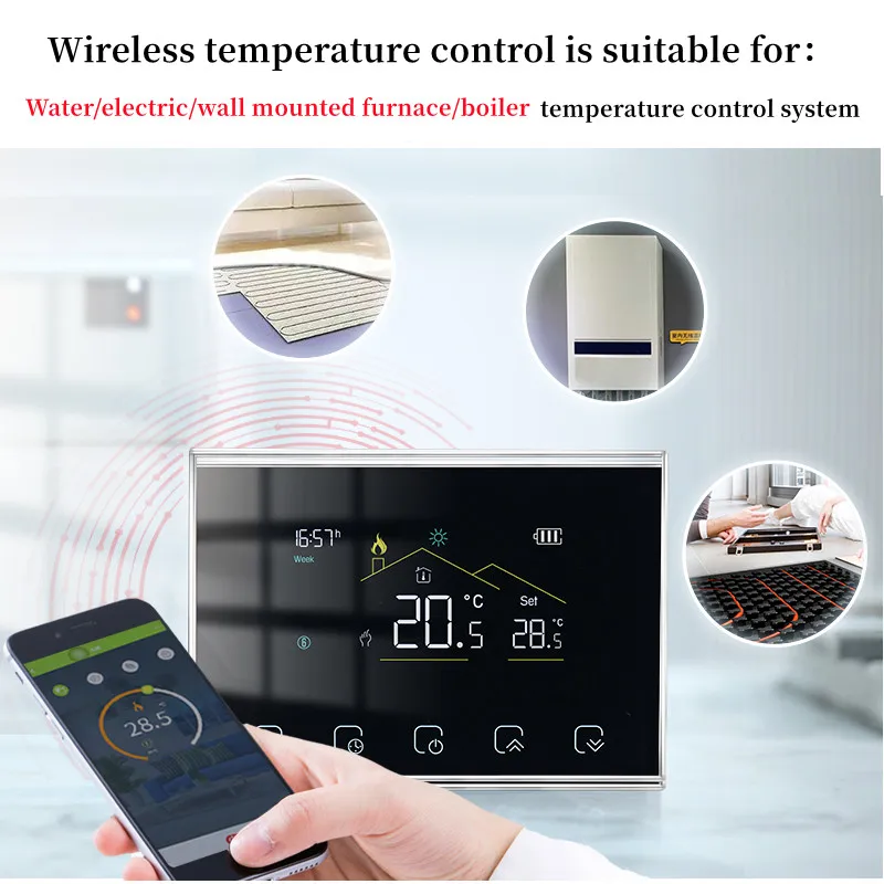 Yandex Alice Tuya Wireless Thermostat Wifi Smart Temperature
