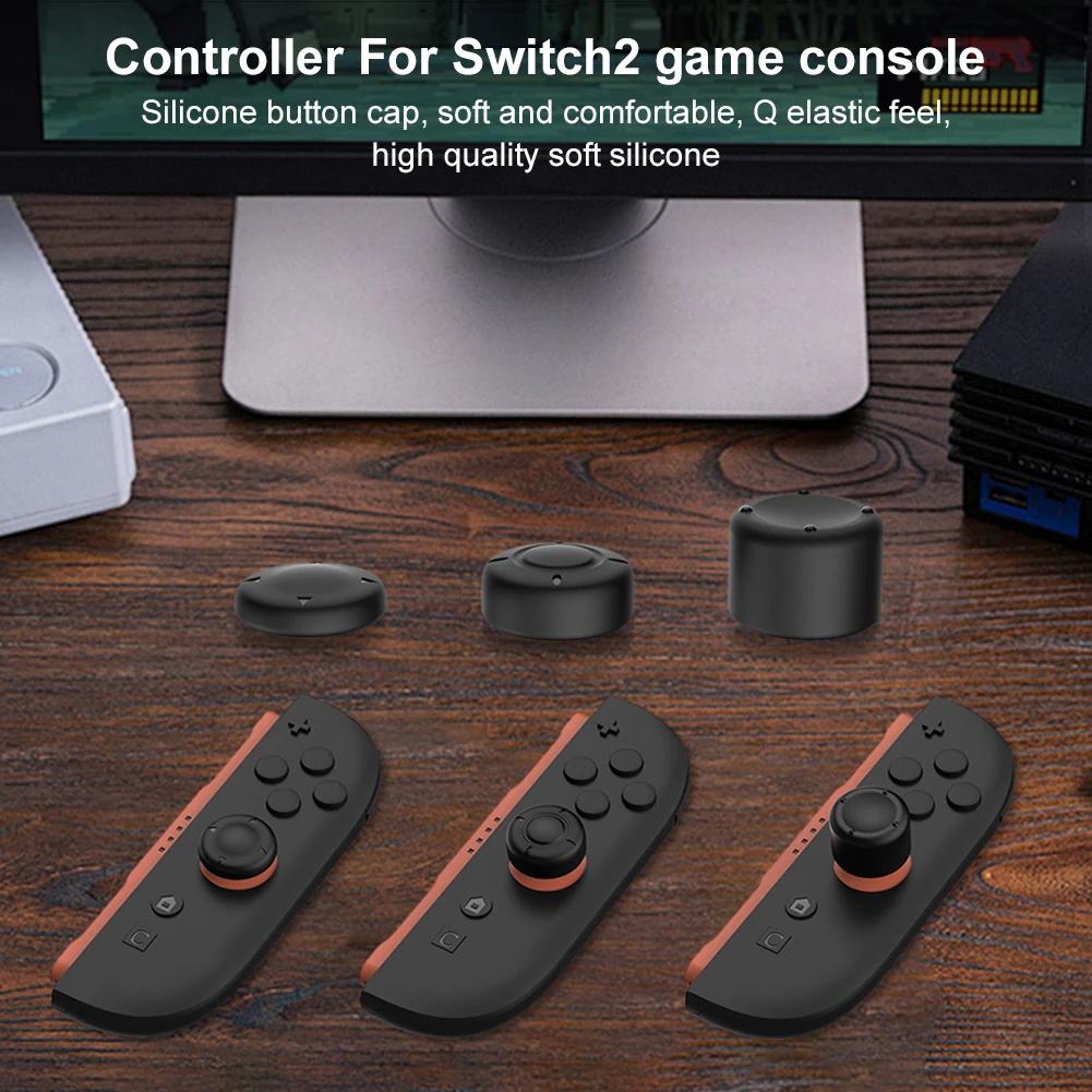 12/6Pcs Silicone Thumbsticks Case for Switch 2 Joystick Cap Cover Stick Caps Thumbstick Grip Cap Joystick Protective Cover